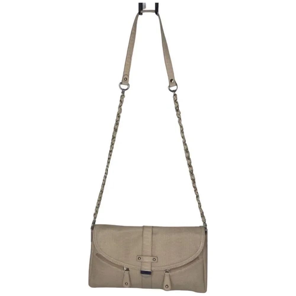 Chico’s Beige Textured Crossbody Shoulder Bag